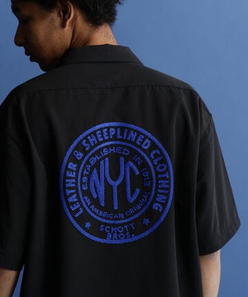 【WEB LIMITED】NYC EMB. TC SHIRT ”STAMP” /刺繍 シャツ NYC”STAMP”
