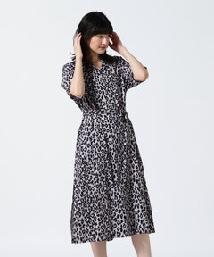 Women's/LEOPARD HAWAIAN OP/レオパード ハワイアンワンピース