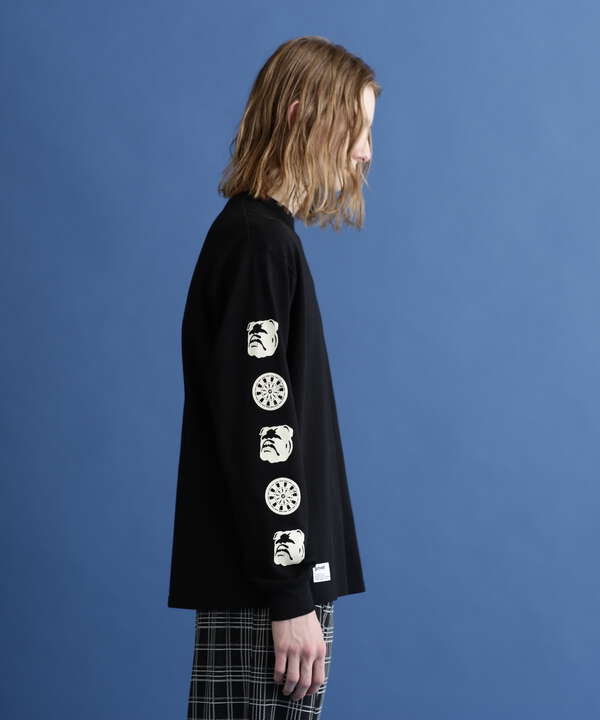 L/S T-SHIRT "STENCIL BULLDOG"/ステンシルブルドッグ ロングスリーブTシャツ