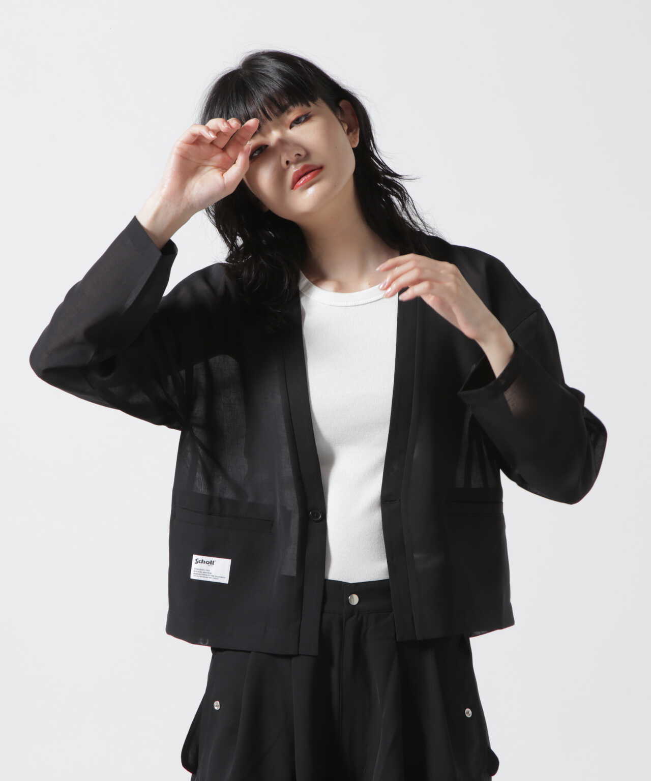 Women's】CHIFFON CARDIGAN/シフォンカーディガン | Schott ( ショット