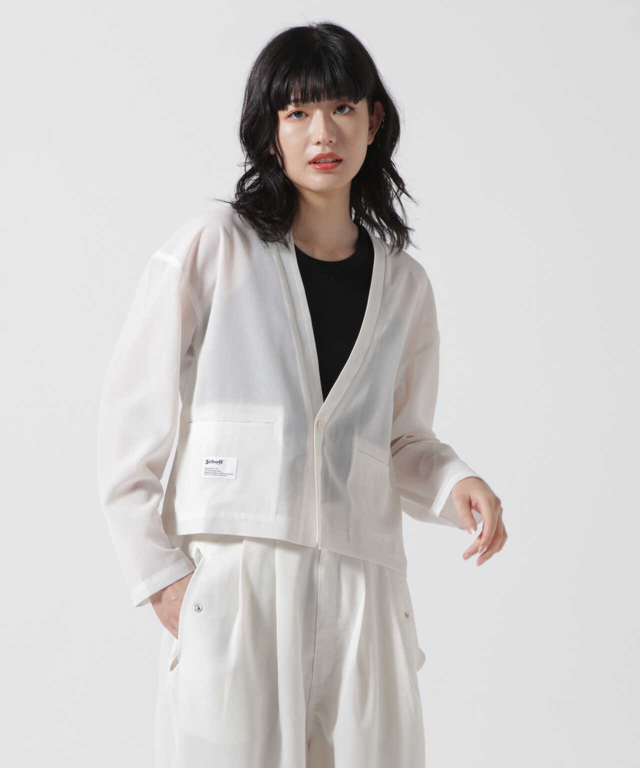 Women's】CHIFFON CARDIGAN/シフォンカーディガン | Schott ( ショット