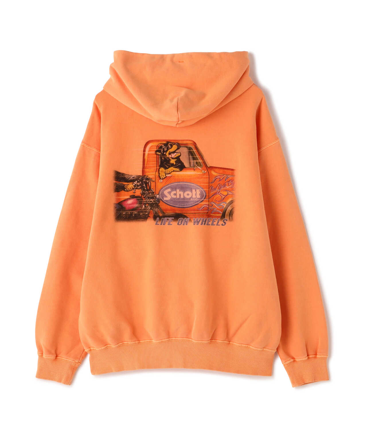 WEB LIMITED】PIGMENT DYE HOODED SWEAT ROTTWEILER/ピグメントダイ
