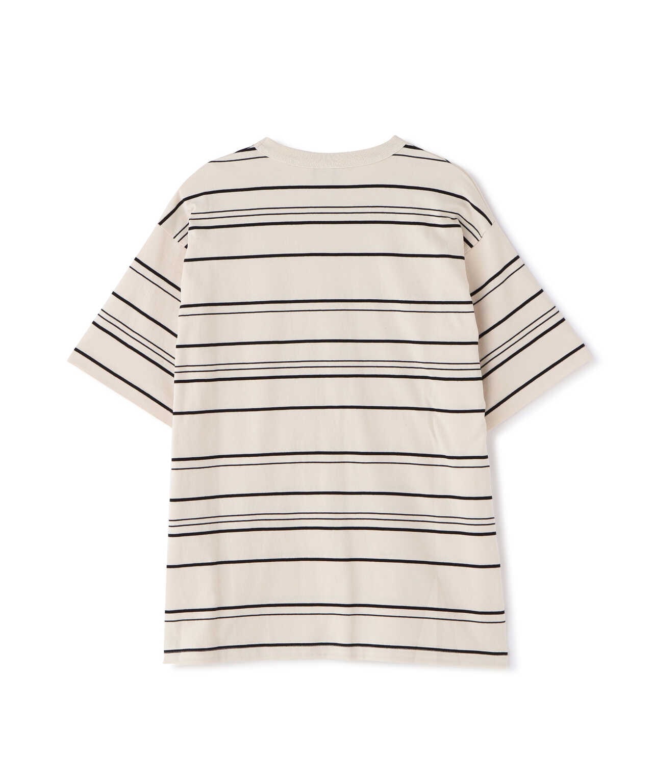 S/S Boder T-Shirt (NAVY × WHITE)