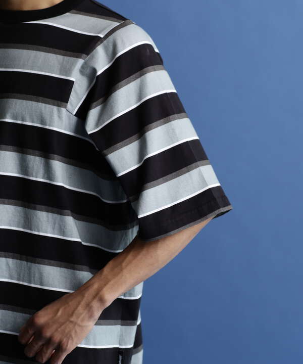 PANELED BORDER T-SHIRT/パネルボーダー Tシャツ
