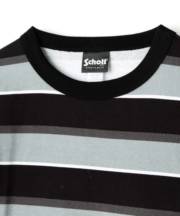 PANELED BORDER T-SHIRT/パネルボーダー Tシャツ