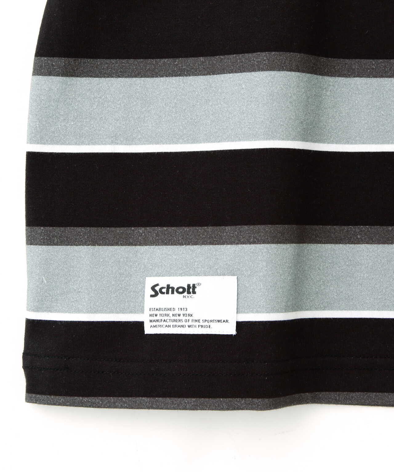 PANELED BORDER T-SHIRT/パネルボーダー Tシャツ | Schott ( ショット