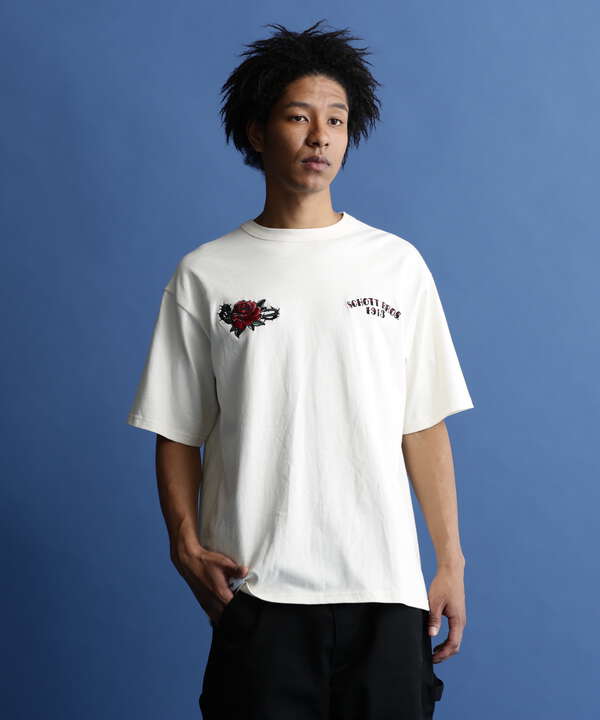 S/S T-SHIRT "SOUVENIR EMBROIDERED"/スーベニア刺繍 Tシャツ