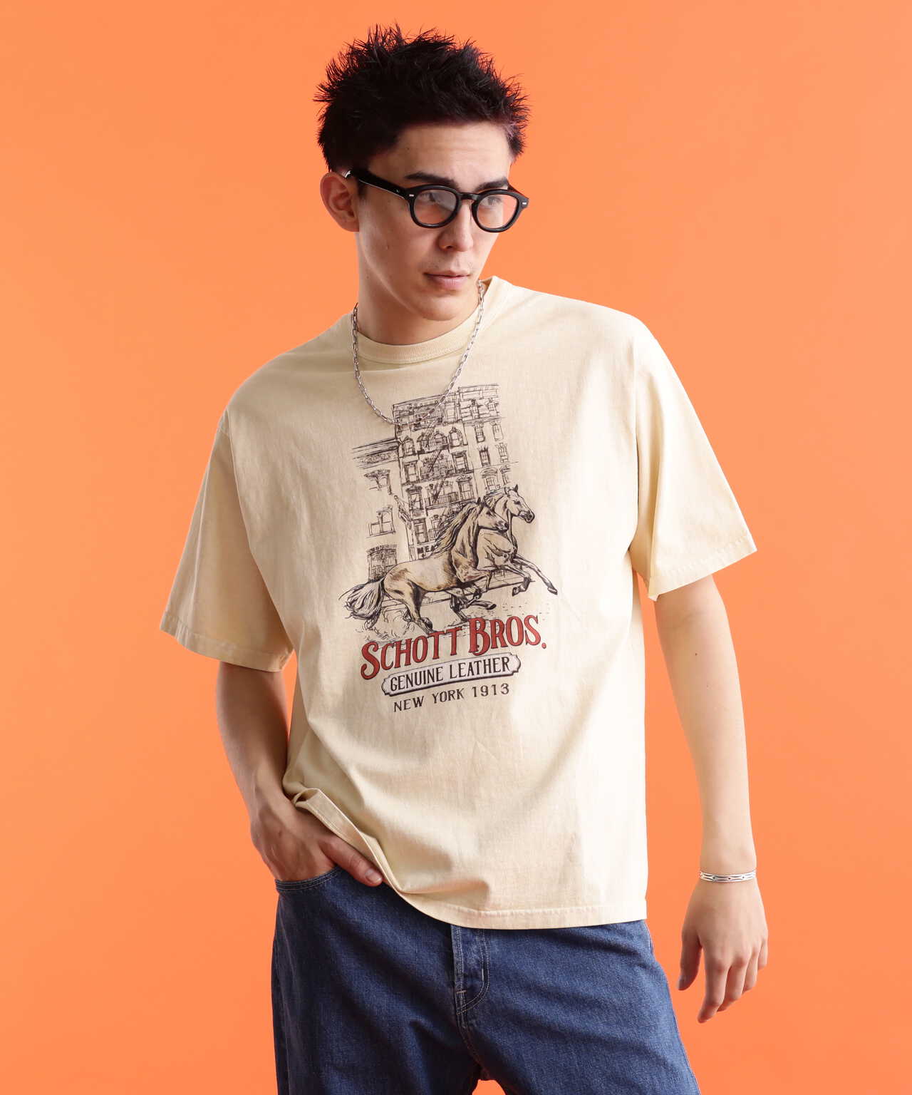 S/S T-SHIRT "HORSE IN NEW YORK"