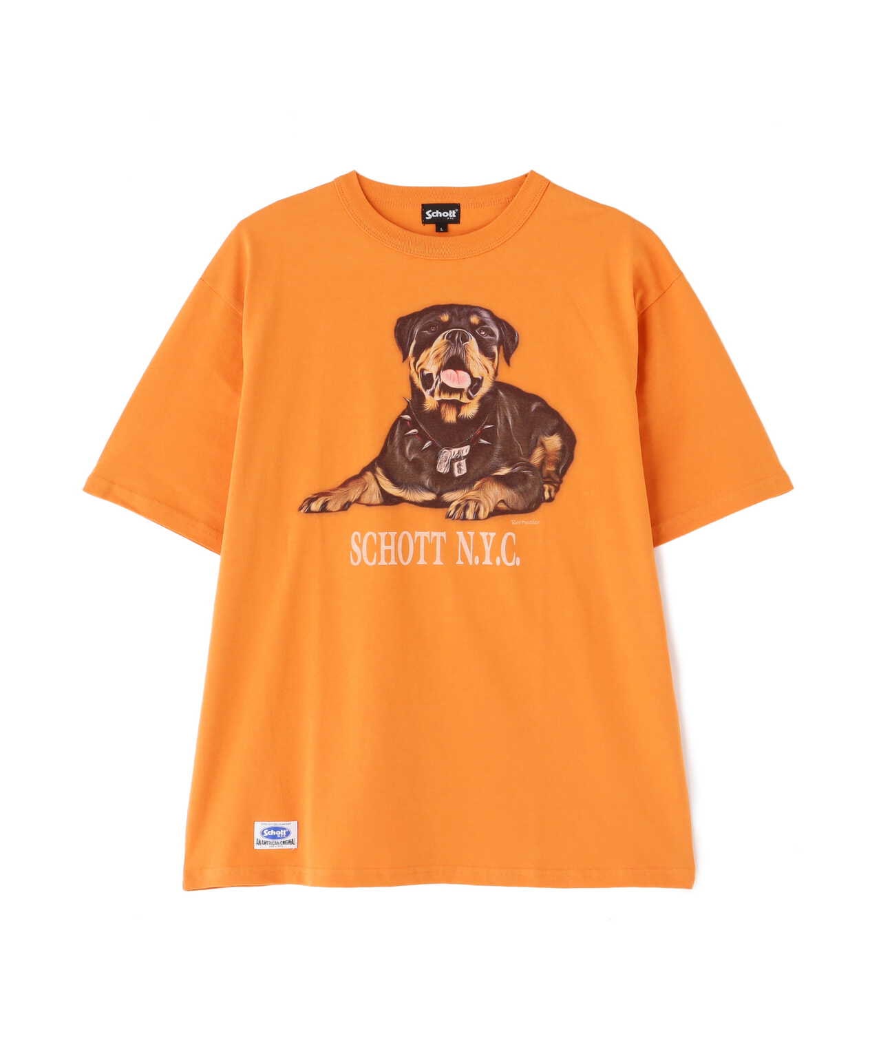 WEB LIMITED】T-SHIRT ROTTWEILER/ロットワイラー Tシャツ | Schott