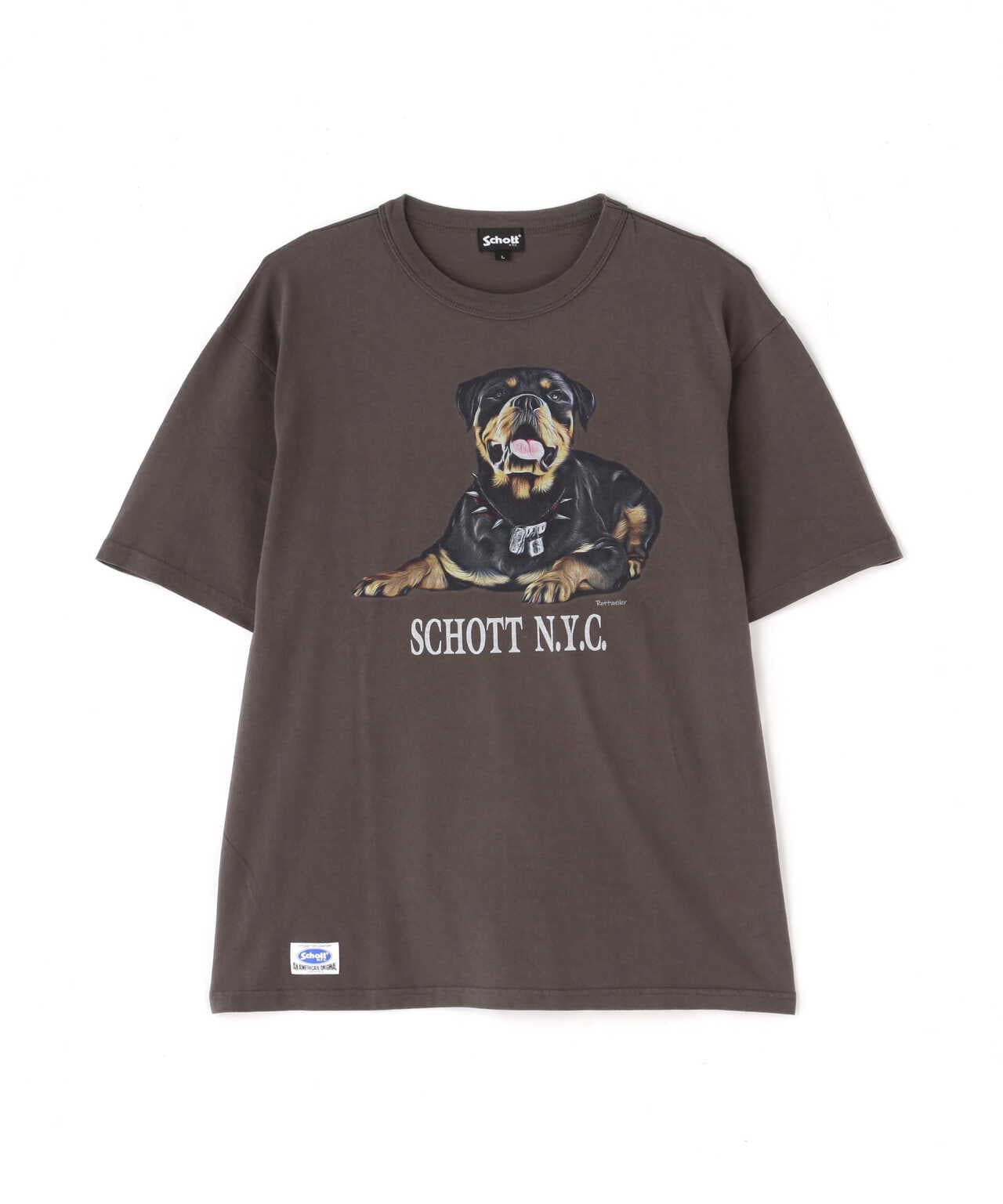 WEB LIMITED】T-SHIRT ROTTWEILER/ロットワイラー Tシャツ | Schott