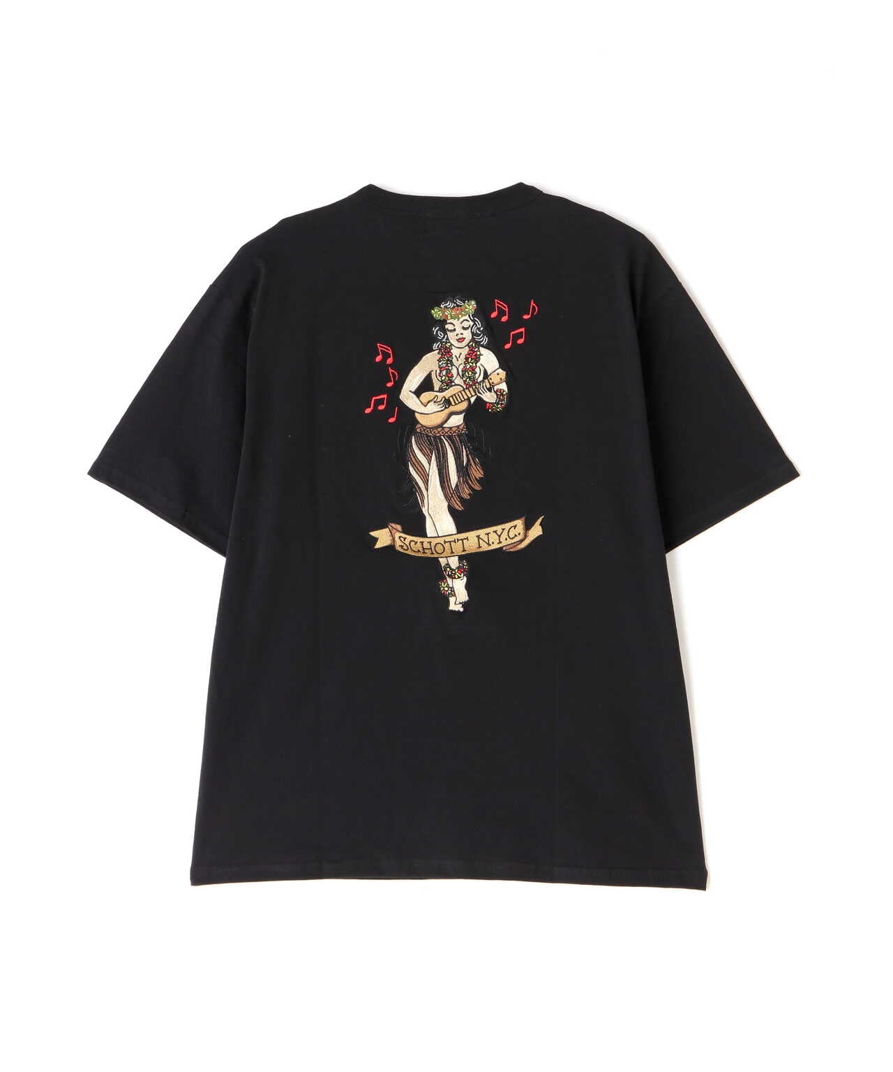 WEB LIMITED】T-SHIRT HULA GIRL/Tシャツ 