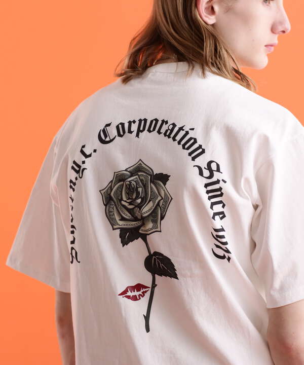 【WEB LIMITED】T-SHIRT DOLLER ROSE/Tシャツ 