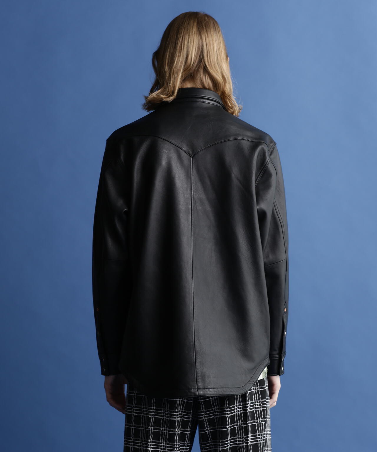 Y'2 Leather SS-13 Steer Oil Western Shirt Black - The Shop Vancouver