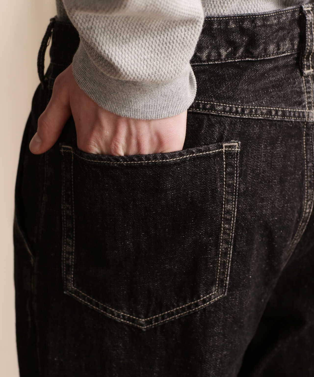 NEP BLACK DENIM FLARE PANTS/ネップデニム フレアパンツ | Schott