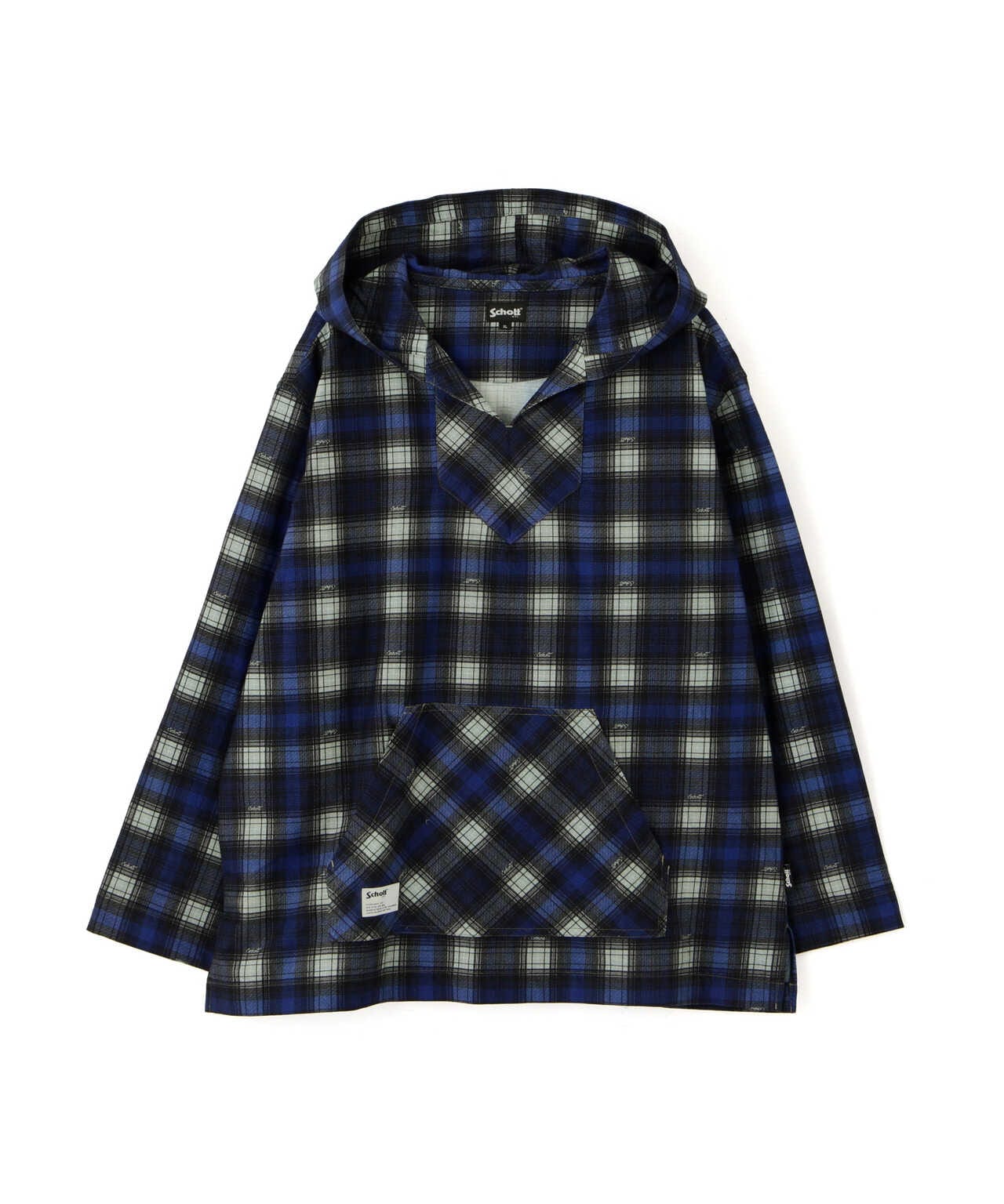 BAJA HOODED OMBRE NEL SHIRT/バハフーディー オンブレネルシャツ