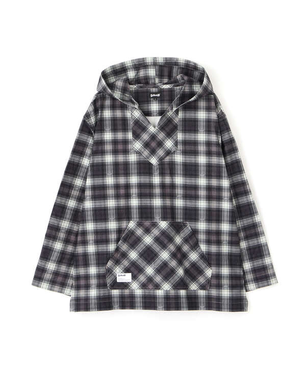 BAJA HOODED OMBRE NEL SHIRT/バハフーディー オンブレネルシャツ