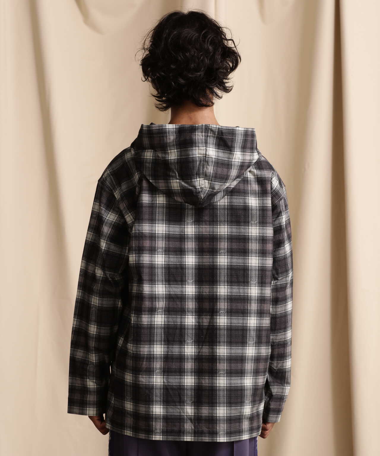 BAJA HOODED OMBRE NEL SHIRT/バハフーディー オンブレネルシャツ