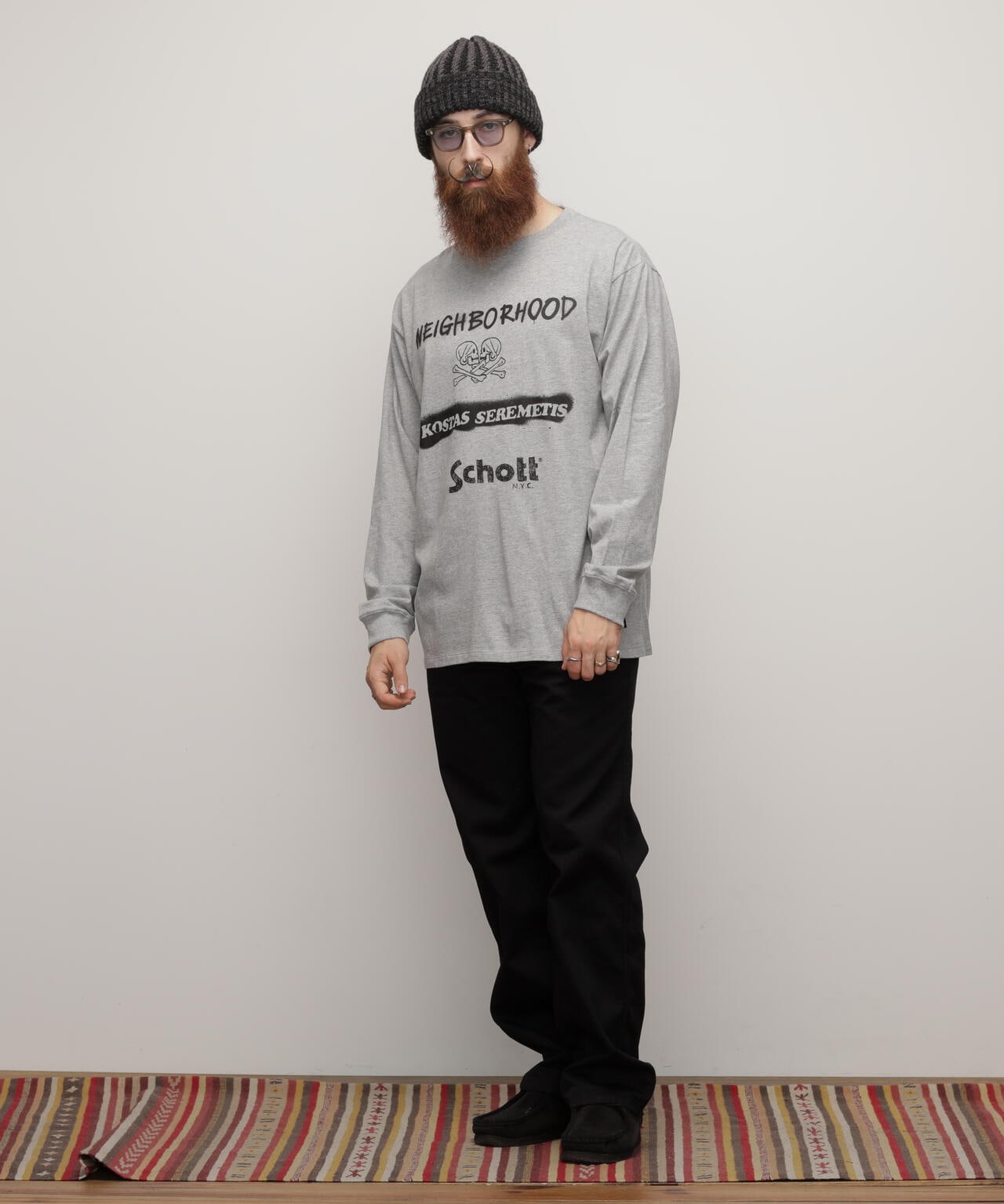 Schott NH KOSTAS SEREMETIS/LS T-SHIRT | Schott ( ショット ) | US