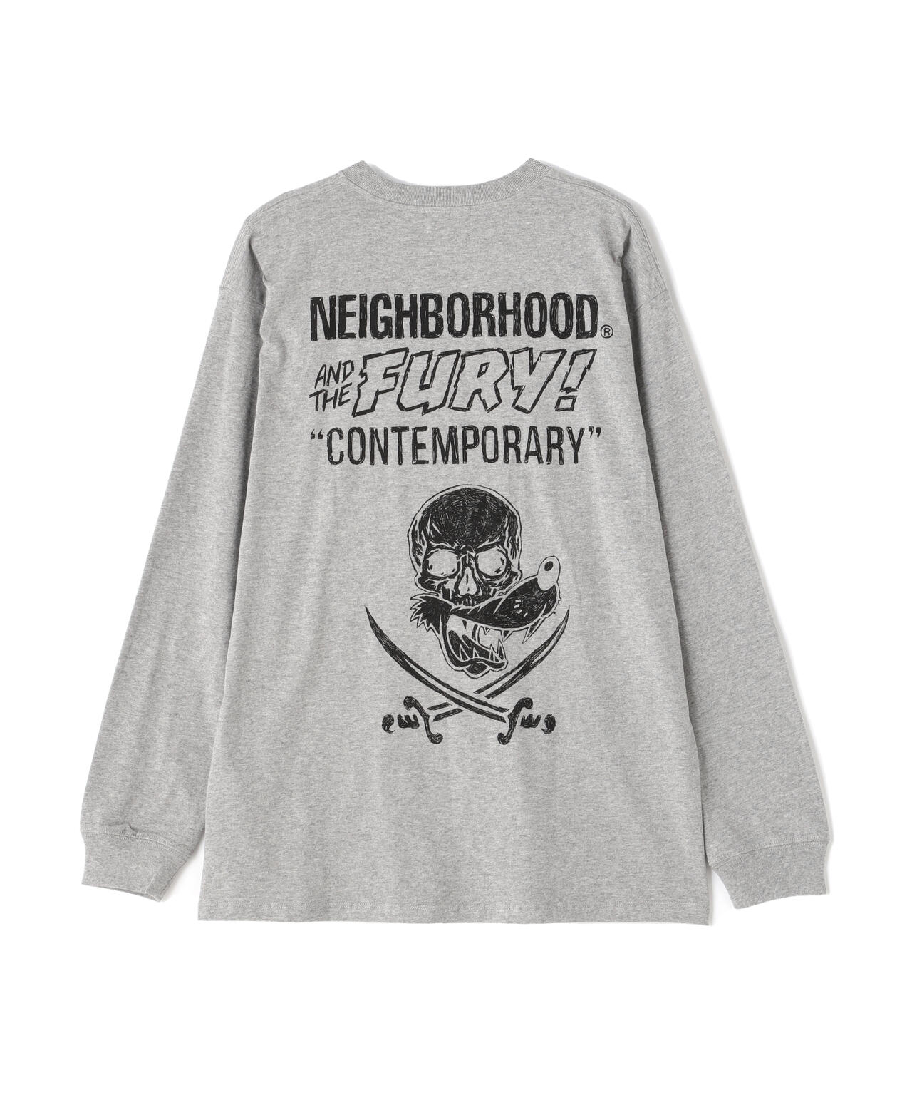 Neighborhood Schott LS T-SHIRT BLACK-