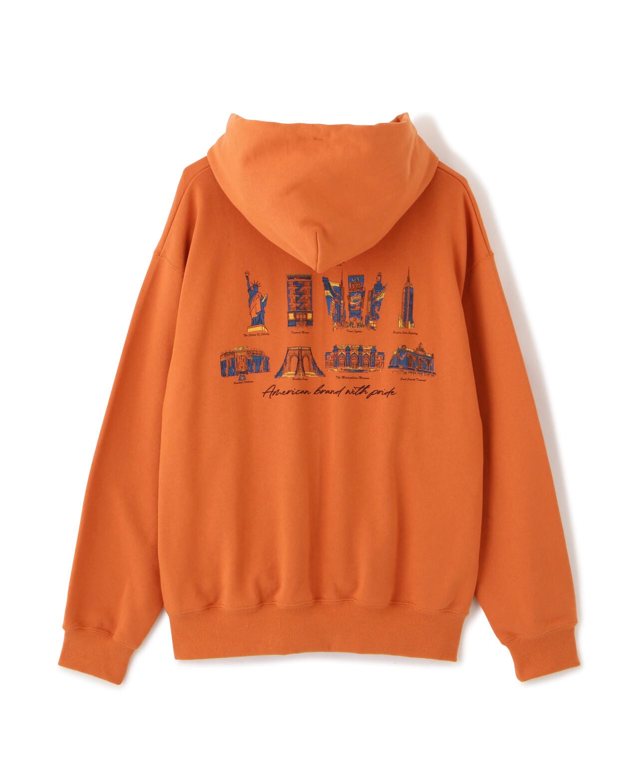 HOODED SWEAT N.Y. MAP /ニューヨークマップ パーカー