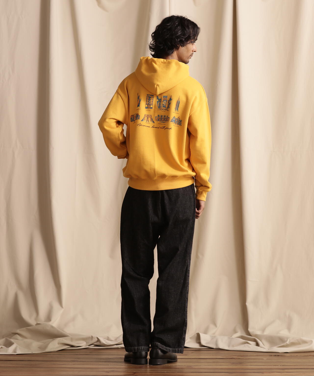 HOODED SWEAT N.Y. MAP /ニューヨークマップ パーカー