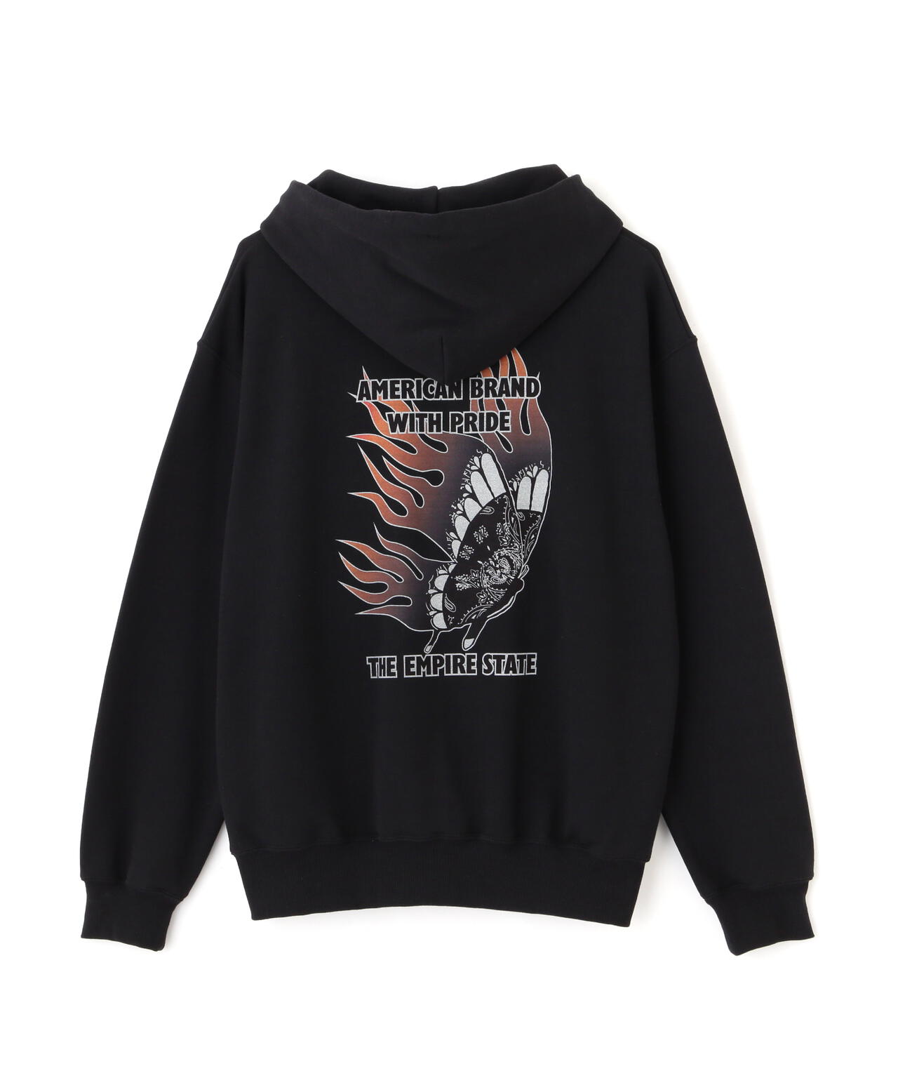 HOODED SWEAT FIRE BUTTERFLY/ファイアーバタフライ パーカー | Schott