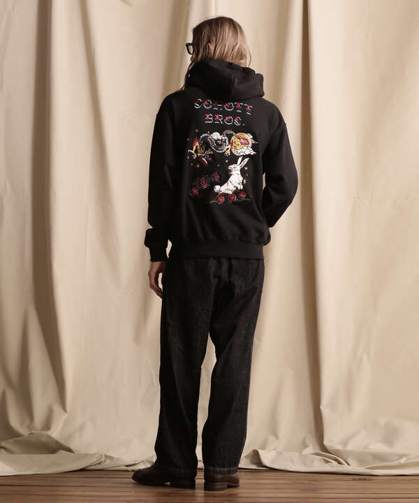 HOODED SWEAT DRAGON & BUNNY/ドラゴン&バニー パーカー（7823231006