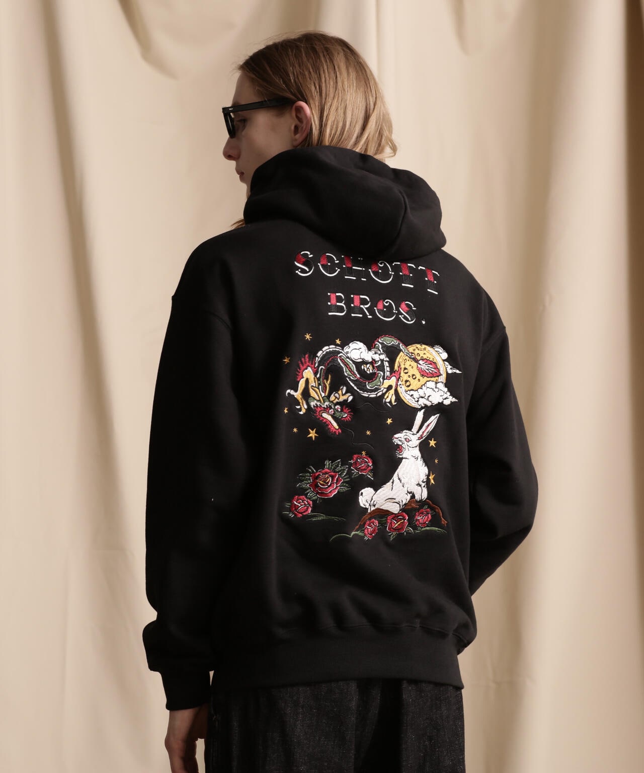 HOODED SWEAT DRAGON & BUNNY/ドラゴン&バニー パーカー | Schott