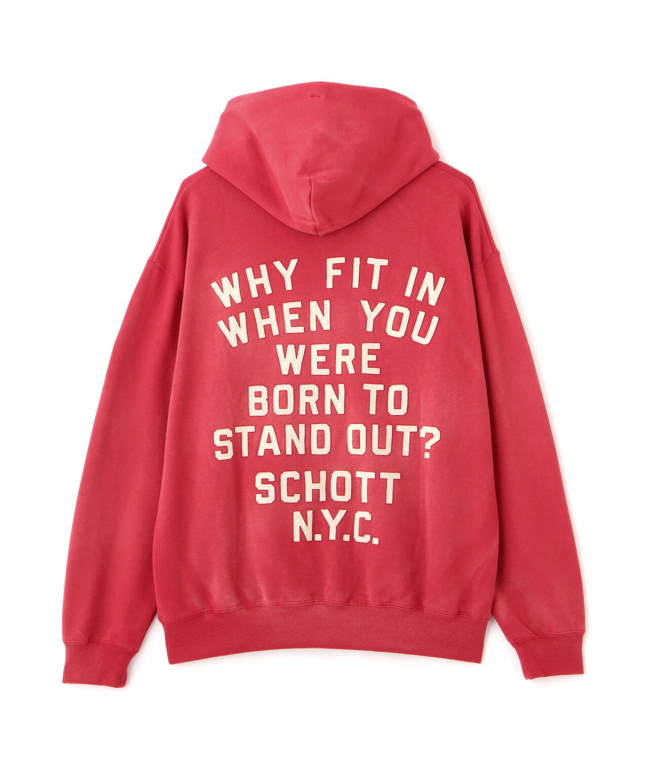 WEB LIMITED/HOODED SWEAT LETTERING SCHOTT/レタリング ショット