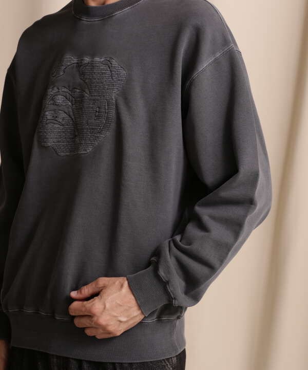 CREW SWEAT STENCIL BULLDOG/クルーネックスウェット ステンシルブルドッグ