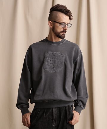 CREW SWEAT STENCIL BULLDOG/クルーネックスウェット ステンシルブルドッグ