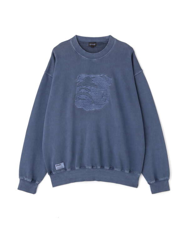 CREW SWEAT STENCIL BULLDOG/クルーネックスウェット ステンシルブルドッグ