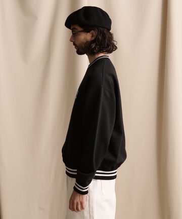 WEB LIMITED/LINE RIB CREW SWEAT/ラインリブ クルーネックスウェット