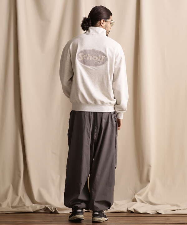 WEB LIMITED/HARF ZIP OVAL CHENILLE LOGO/ハーフジップ オーバルシニールロゴ