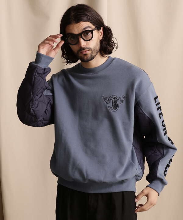 WEB LIMITED/BACK QUILTED SWEAT/バック キルティング スウェット