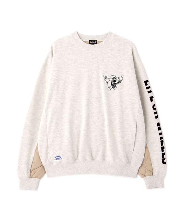 WEB LIMITED/BACK QUILTED SWEAT/バック キルティング スウェット