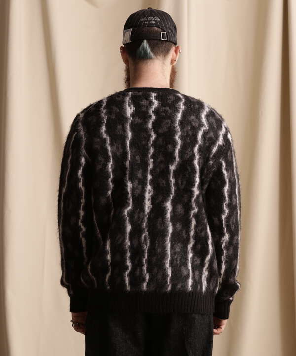 SHAGGY KNIT CARDIGAN THUNDERBOLT PANTHER/シャギーニットカーディガン サンダーボルトパンサー