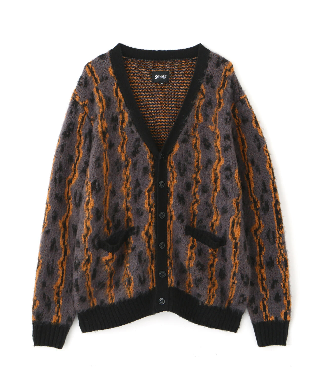 SHAGGY KNIT CARDIGAN THUNDERBOLT PANTHER/シャギーニット 