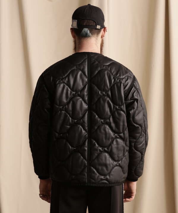 QUILTED LINNER LEATHER JACKET/キルティングライナー レザージャケット