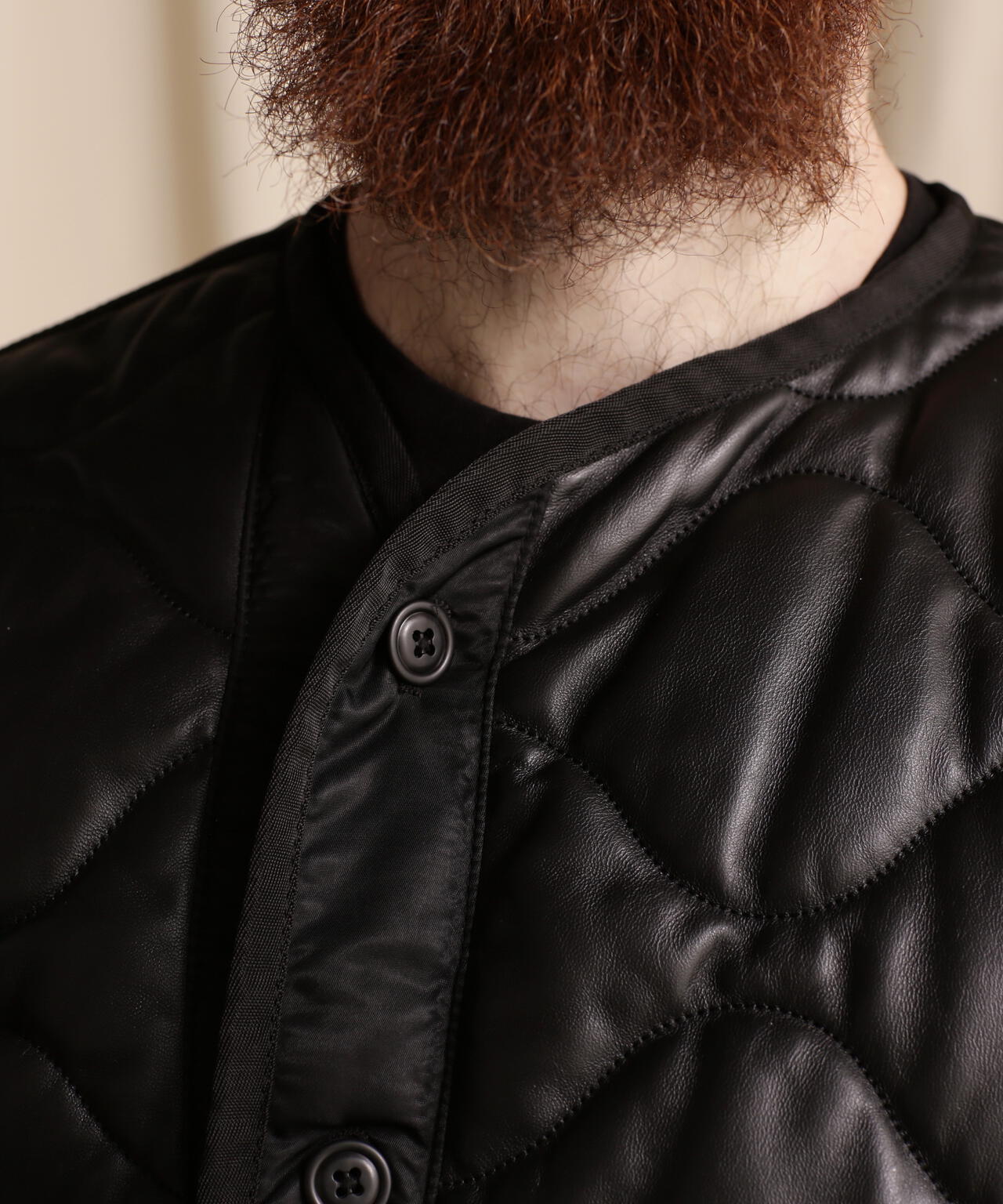 QUILTED LINNER LEATHER JACKET/キルティングライナー レザー 
