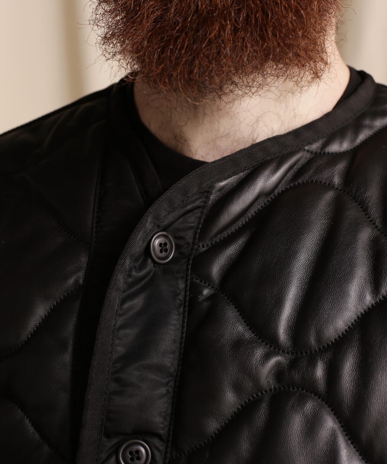 QUILTED LINNER LEATHER JACKET/キルティングライナー レザージャケット