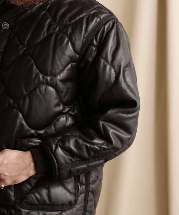 QUILTED LINNER LEATHER JACKET/キルティングライナー レザー ...