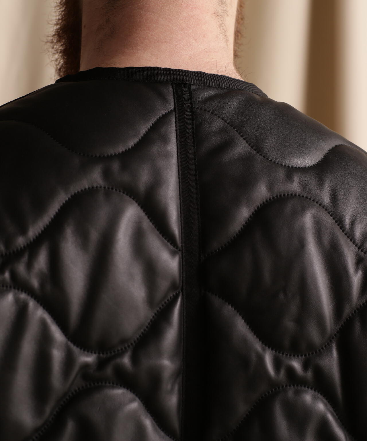 QUILTED LINNER LEATHER JACKET/キルティングライナー レザー