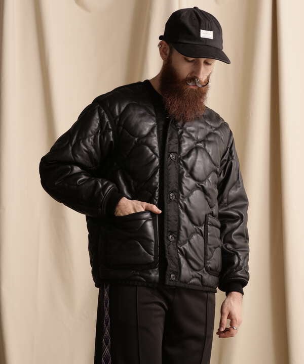 QUILTED LINNER LEATHER JACKET/キルティングライナー レザー 