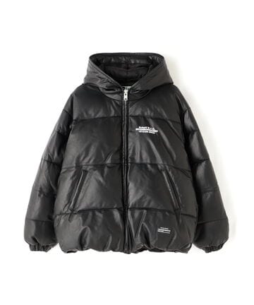 Schott NH/LEATHER HOODED JACKET