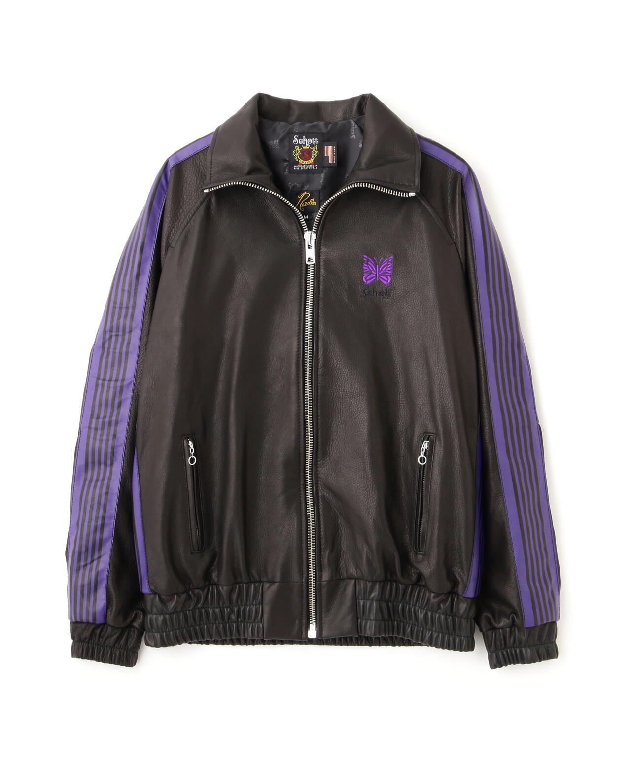 NEEDLES/×ニードルス/LEATHER TRACK JACKET/レザー トラックジャケット ...