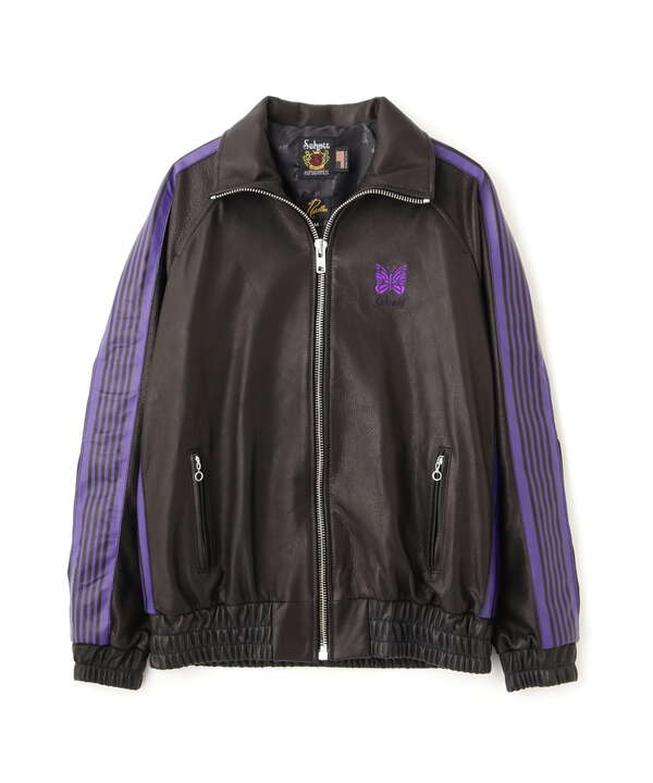 トラックジャケット　L ブラック　パープル　black purple 2