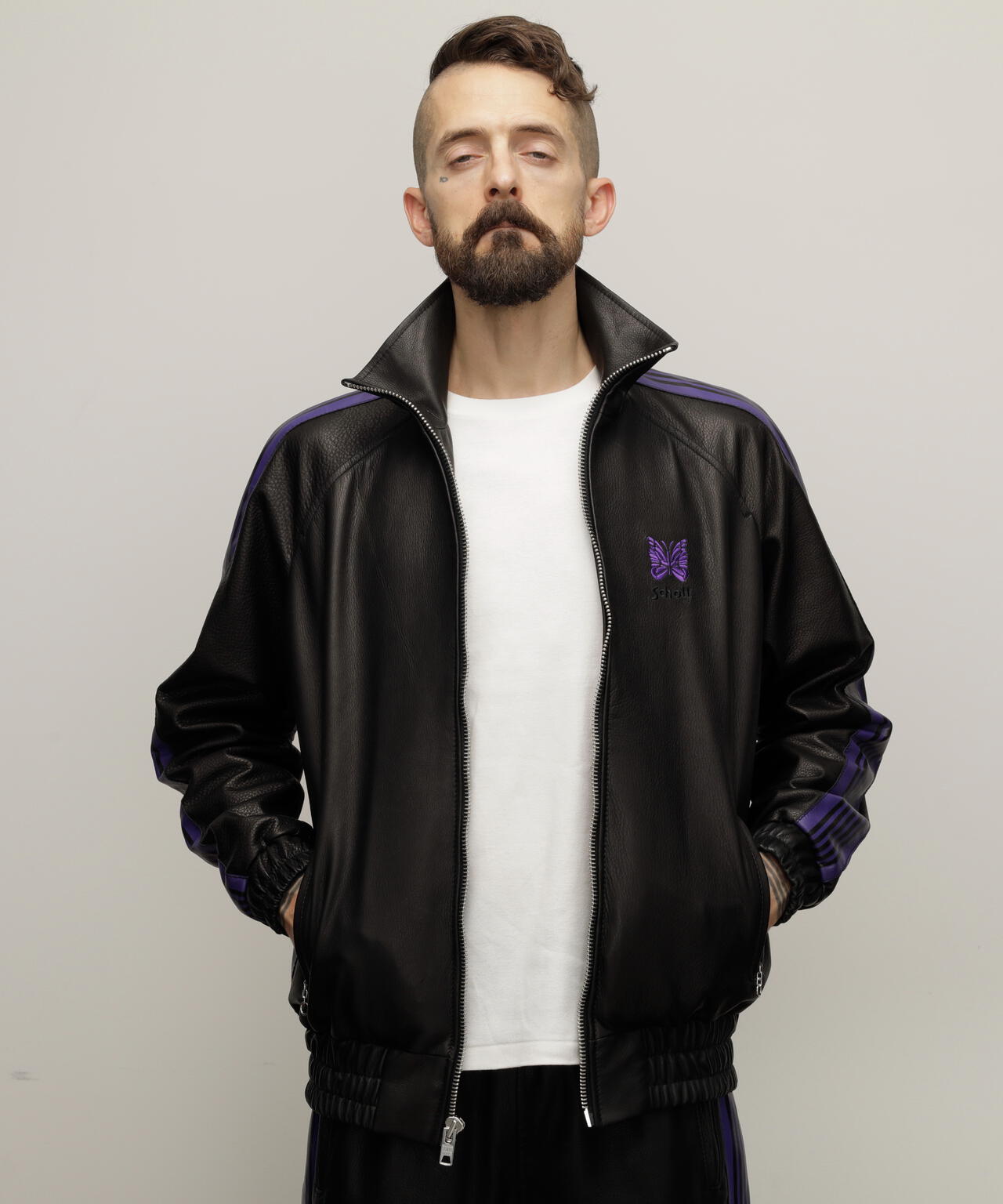 NEEDLES/×ニードルス/LEATHER TRACK JACKET/レザー トラックジャケット | Schott ( ショット ) | US  ONLINE STORE（US オンラインストア）