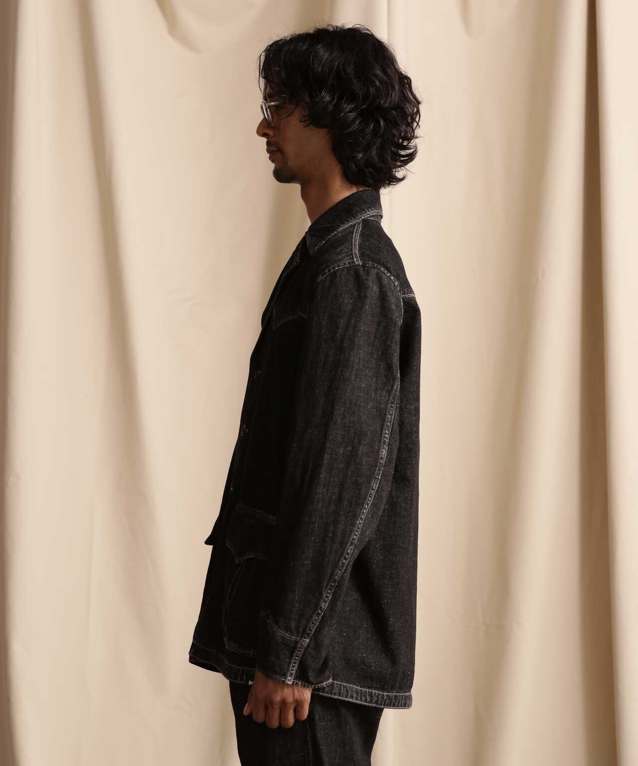 NEP BLACK DENIM WESTERN JACKET/ネップブラックデニム ウエスタン ...