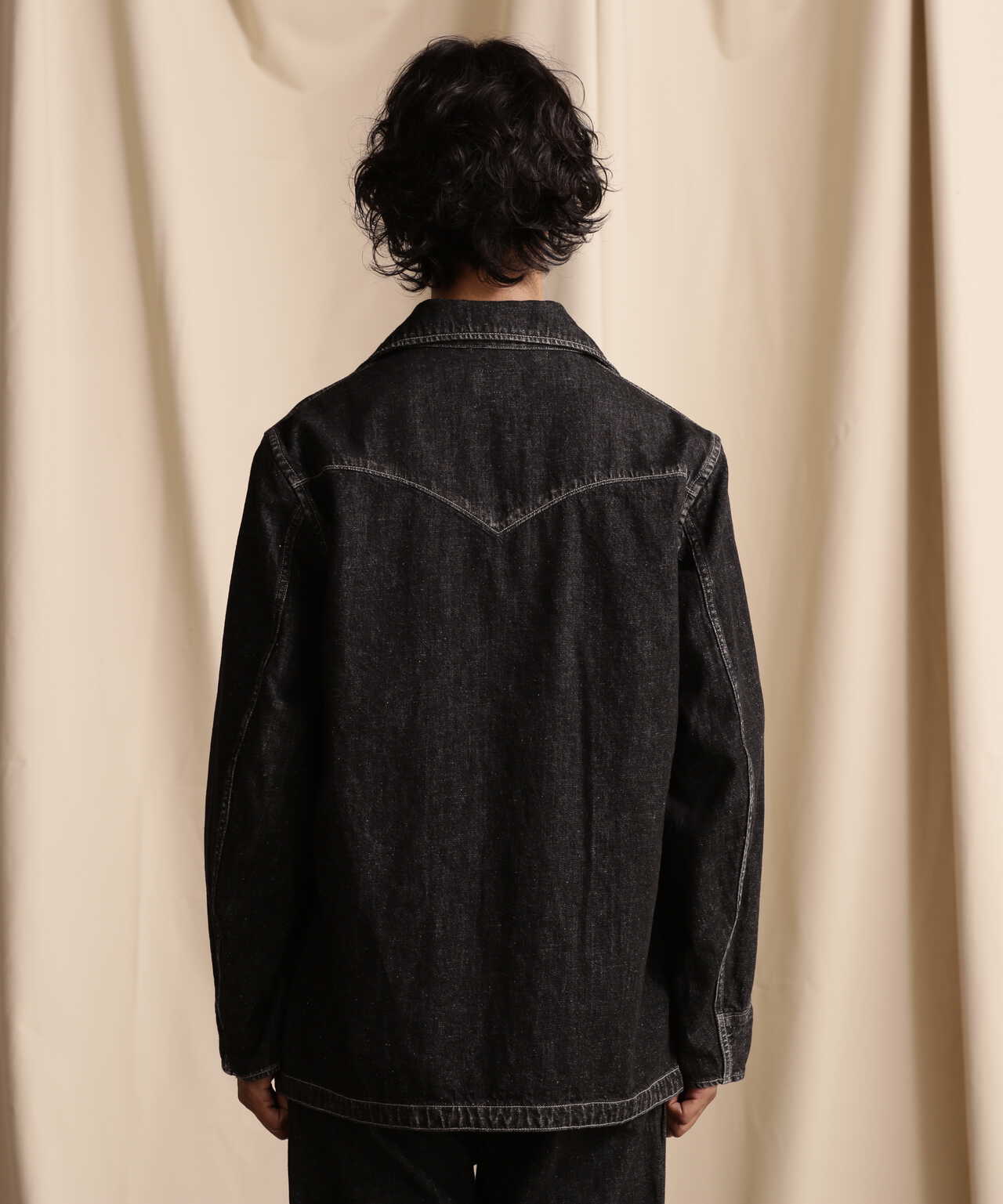 NEP BLACK DENIM WESTERN JACKET/ネップブラックデニム ウエスタン